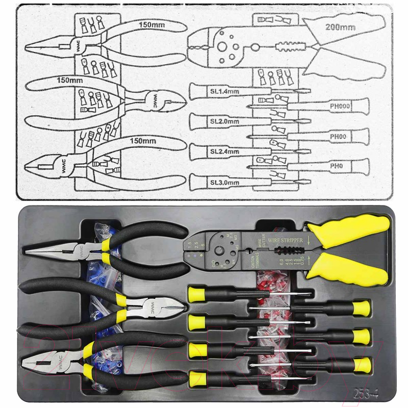 Универсальный набор инструментов WMC Tools WMC-WMC254