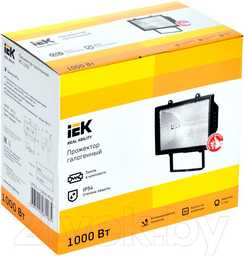 Прожектор IEK LPI01-1-1000-K02