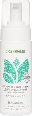 Пенка для умывания Synergetic натуральная матирующая (150мл) -