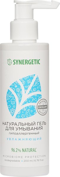 Гель для умывания Synergetic натуральный увлажняющий (200мл)