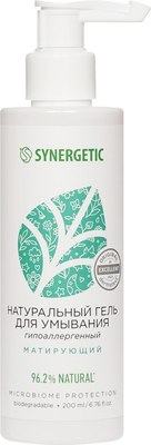 Гель для умывания Synergetic натуральный матирующий (200мл) -