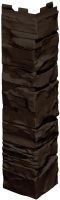 Угол для сайдинга Технониколь Оптима Наружный Камень (темно-коричневый) - 