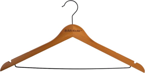Набор деревянных вешалок-плечиков Attribute Bamboo Slim AHB225 (5шт)