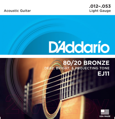 Струны для акустической гитары D'Addario EJ11