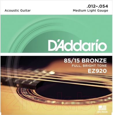 Струны для акустической гитары D'Addario EZ920