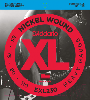 Струны для бас-гитары D'Addario EXL230