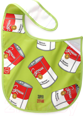 Нагрудник детский Happy Baby Waterproof Baby Bib / 16009 (суп)