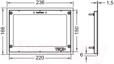 Монтажная рамка для кнопки смыва TECE 9240643