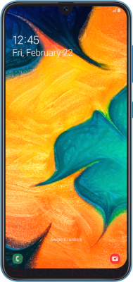 Смартфон Samsung Galaxy A30 32GB (2019) / SM-A305FZBUSER (синий)