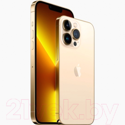 Смартфон Apple iPhone 13 Pro 128GB A2638 / 2QMLVC3 восстанов Breezy Грейд A+(Q) (золото)