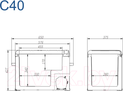 Автохолодильник Alpicool C40 (12/24)