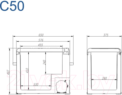 Автохолодильник Alpicool C50 (12/24)