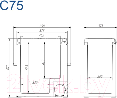 Автохолодильник Alpicool C75