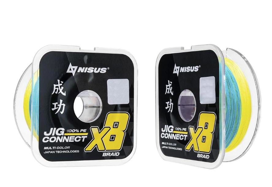 Леска плетеная Nisus Jig Connect X8 PE Multicolor 0.8 0.14mm / T-N-JC-X8-0.14-150-M (150м) — фото 2