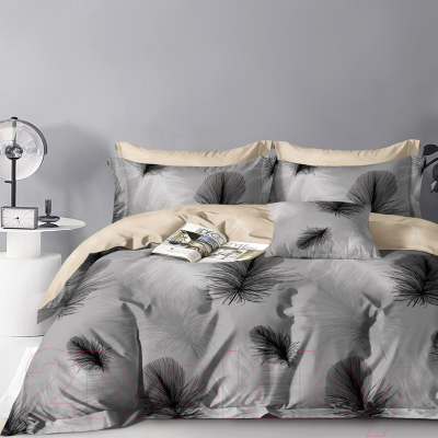 Комплект постельного белья Alleri Поплин Luxe Евро Мах / П-320