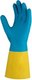 Перчатки защитные Jeta Safety К80 Щ50 / JNE711-07-S (р. 7/S, желтый/голубой) - 