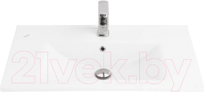 Изображение товара Тумба с умывальником ЗОВ Эридан 60 / E60LWP0M9003MKV5-ID60 (белый матовый)