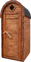 Дачный туалет КомфортПром Деревянный из лунного паза 1040х1200мм / 101223397 - 