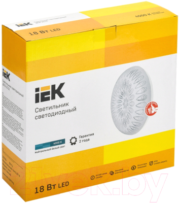 Потолочный светильник IEK LDPB0-2012-18-4000-K01