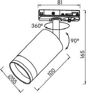 Трековый светильник IEK LT-USB0-4116-GU10-1-K02