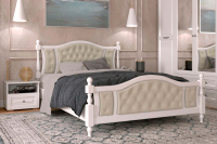 Каркас кровати Bravo Мебель Жасмин 140x200 (белый античный) - 