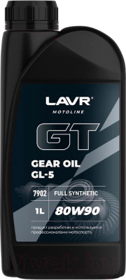 Трансмиссионное масло Lavr Moto GT Gear Oil 80W90 GL5 / Ln7902 (1л)