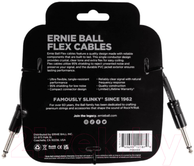 Изображение товара Кабель гитарный Ernie Ball 6434
