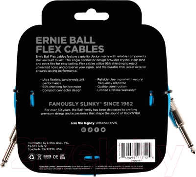 Изображение товара Кабель Ernie Ball 6417