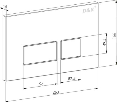 Кнопка для инсталляции D&K Berlin DB1439001 (хром)