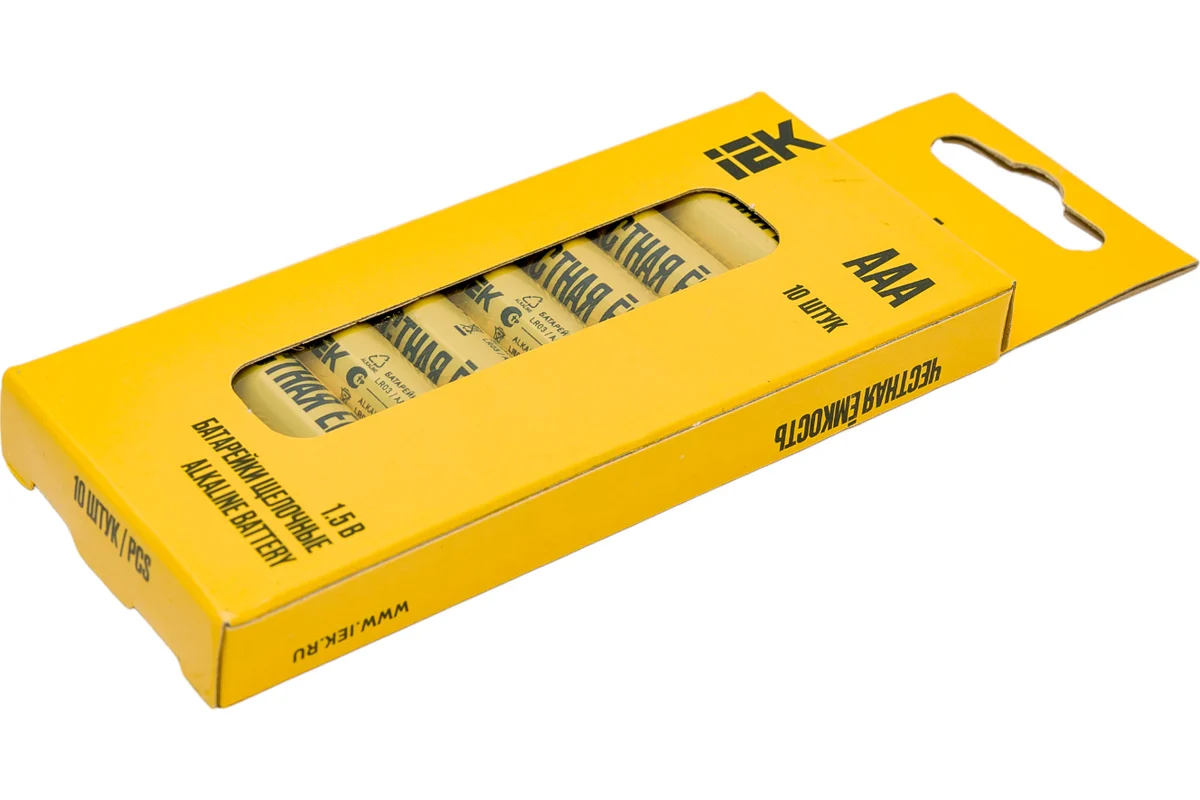 Комплект батареек IEK Optima LR03/AAA / ABT-LR03-OP-B10 (10шт) — фото 2