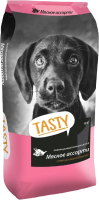 Сухой корм для собак Tasty Dog Полнорационный мясное ассорти для щенков (15кг) - 
