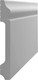 Плинтус Decostar PS SK-43 (120x14x2000, белый) - 