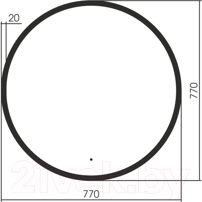 Зеркало Abber Mond AG6204SCB-0.77