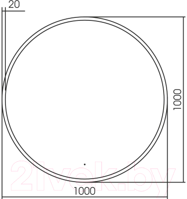 Зеркало Abber Mond AG6204SCGL-1.0