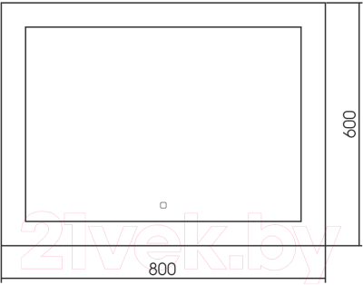 Зеркало Abber See AG6107S-0.8