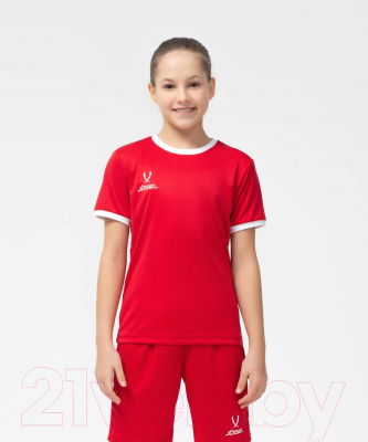 Футболка игровая футбольная Jogel Camp Origin Jersey / JFT-1020-K  (YXS, красный/белый)