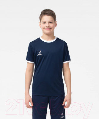 Футболка игровая футбольная Jogel Camp Origin Jersey / JFT-1020-K (YL, темно-синий/белый)