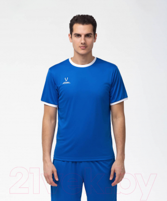 Футболка игровая футбольная Jogel Camp Origin Jersey / JFT-1020 (XL, синий/белый)