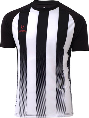 Футболка игровая футбольная Jogel Camp Striped Jersey JC1ST0121.00 (XXL, белый/черный) -