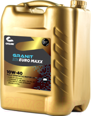 Моторное масло Cyclon Granit Pro Euro Maxx 10W40 / JT01204 (20л)