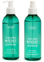 

Набор косметики для лица, Manuka Tree Тоник для лица 200мл + Гель для умывания 200мл