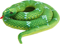 Мягкая игрушка Sima-Land Змея / 10514562 (зеленый) - 