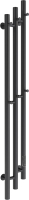 Полотенцесушитель электрический Маргроид Ferrum Inaro 3 Cascade СНШ 120x6 (черный матовый, таймер справа) - 