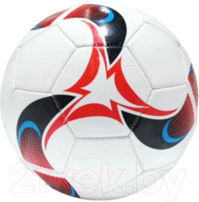 Футбольный мяч No Brand МБ-4789 (белый/черный/красный)