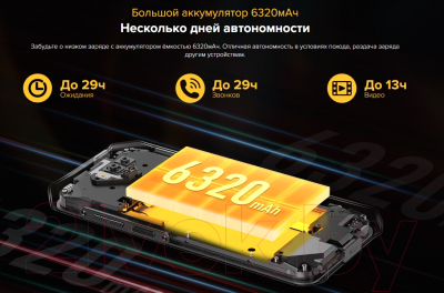 Изображение товара Смартфон Ulefone Armor X13 6GB/64GB (черный)
