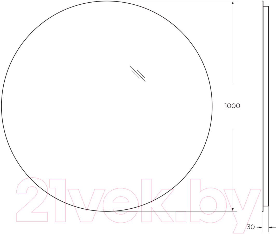 Зеркало BelBagno SPC-INT-1000-LED