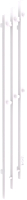 Полотенцесушитель электрический Маргроид Ferrum Inaro 3 Cascade СНШ Профильный 150x6 (белый матовый, таймер справа) - 