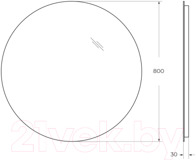 Зеркало BelBagno SPC-INT-800-LED