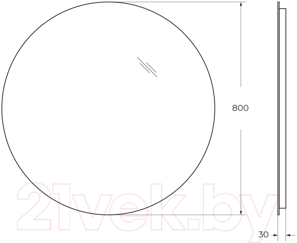 Зеркало BelBagno SPC-INT-800-LED