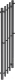Полотенцесушитель электрический Маргроид Ferrum Inaro Cascade СНШ Профильный 120x5 (черный матовый, таймер справа) - 